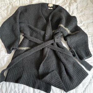 Paloma Wool Charcoal Wrap Cardigan